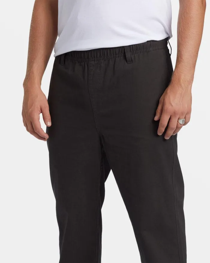 Billabong Larry Elastic Waist Pants Raven Mens Jeans and Pants Billabong Larry Elastic Waist Pants Raven Mens Jeans and Pants