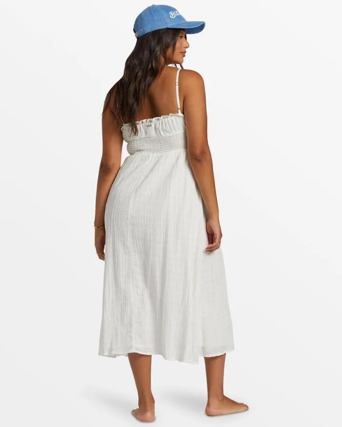 Billabong Pretty Perfect Sweetheart Midi Dress Salt Crystal Womens Dresses Billabong Pretty Perfect Sweetheart Midi Dress Salt Crystal Womens Dresses