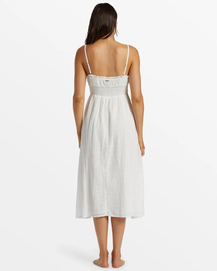 Billabong Pretty Perfect Sweetheart Midi Dress Salt Crystal Womens Dresses Billabong Pretty Perfect Sweetheart Midi Dress Salt Crystal Womens Dresses