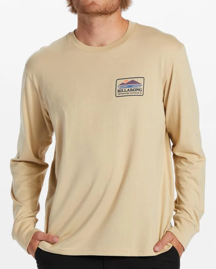 Billabong Range Long Sleeve TShirt Desert Mens TShirts