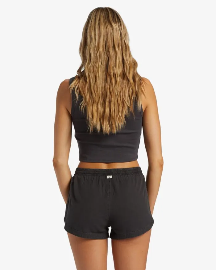 Billabong Road Trippin Elastic Waist Shorts Off Black Womens Shorts Billabong Road Trippin Elastic Waist Shorts Off Black Womens Shorts
