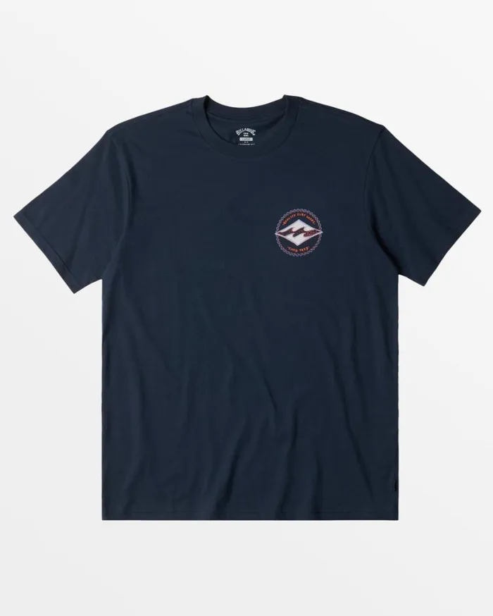 Billabong Rotor Diamond TShirt Navy Mens TShirts Billabong Rotor Diamond TShirt Navy Mens TShirts