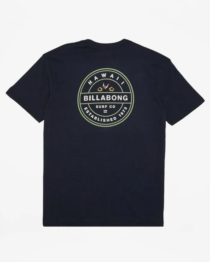 Billabong Rotor Hawaii Short Sleeve TShirt Navy Mens TShirts Billabong Rotor Hawaii Short Sleeve TShirt Navy Mens TShirts