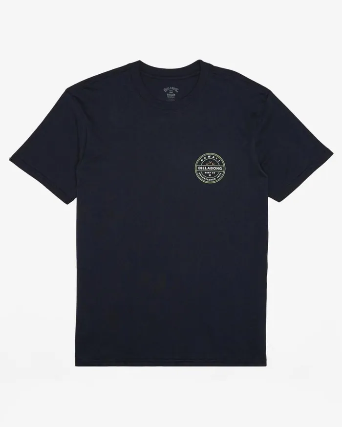 Billabong Rotor Hawaii Short Sleeve TShirt Navy Mens TShirts Billabong Rotor Hawaii Short Sleeve TShirt Navy Mens TShirts