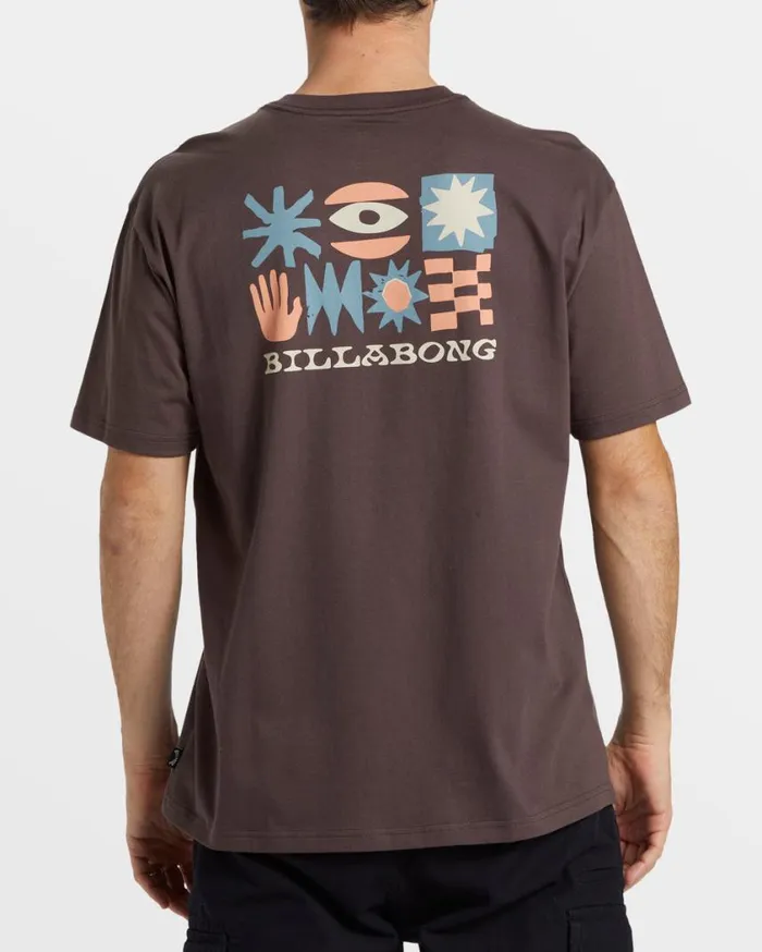 Billabong Segment TShirt Plum Mens TShirts