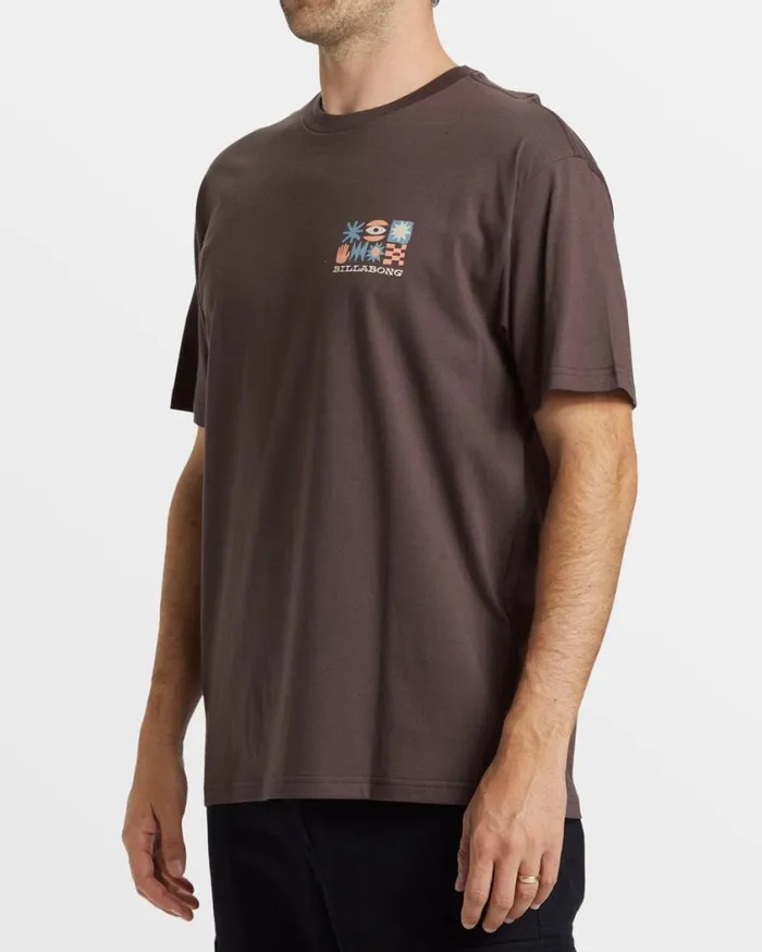 Billabong Segment TShirt Plum Mens TShirts Billabong Segment TShirt Plum Mens TShirts