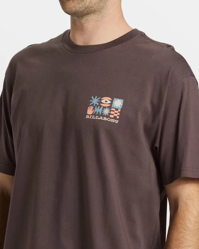 Billabong Segment TShirt Plum Mens TShirts Billabong Segment TShirt Plum Mens TShirts