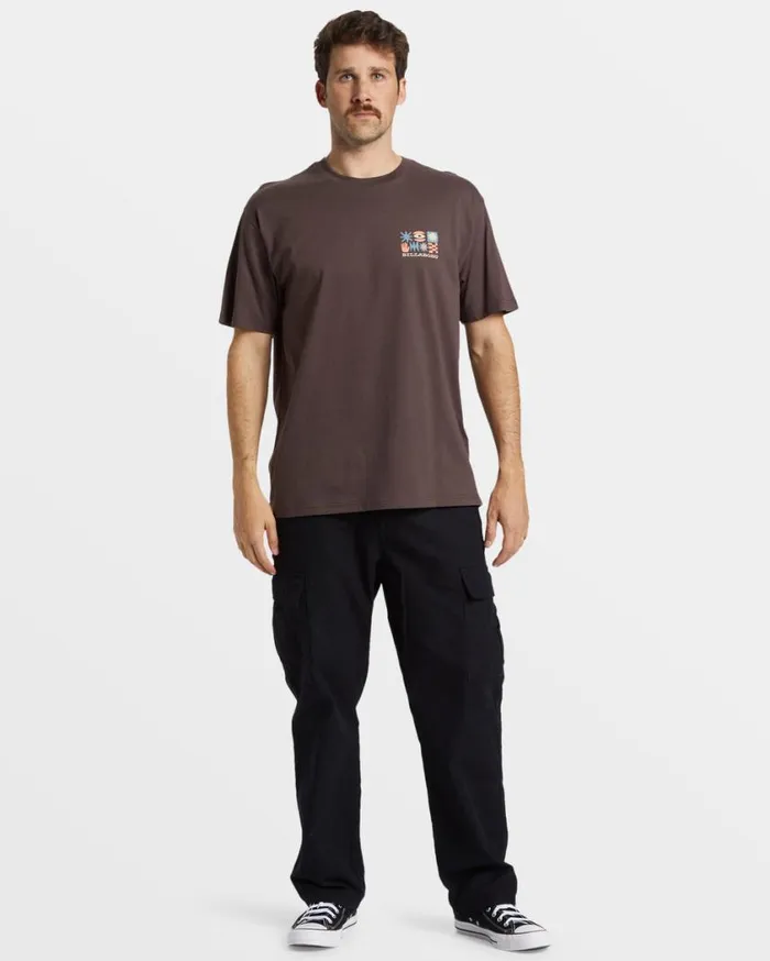 Billabong Segment TShirt Plum Mens TShirts Billabong Segment TShirt Plum Mens TShirts