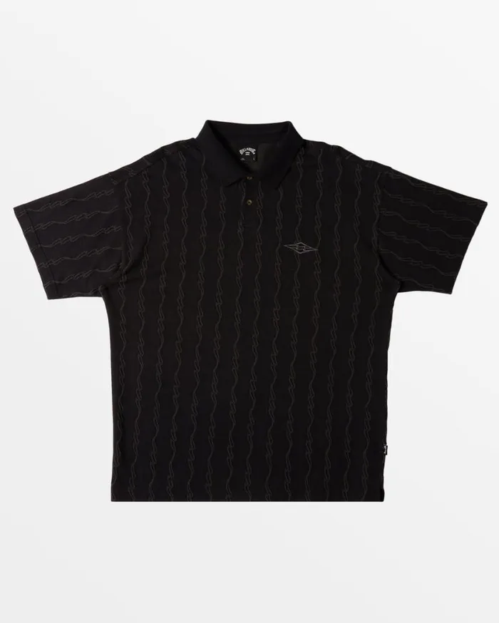 Billabong Shibuya Polo TShirt Black Mens Shirts