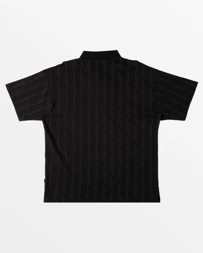 Billabong Shibuya Polo TShirt Black Mens Shirts Billabong Shibuya Polo TShirt Black Mens Shirts