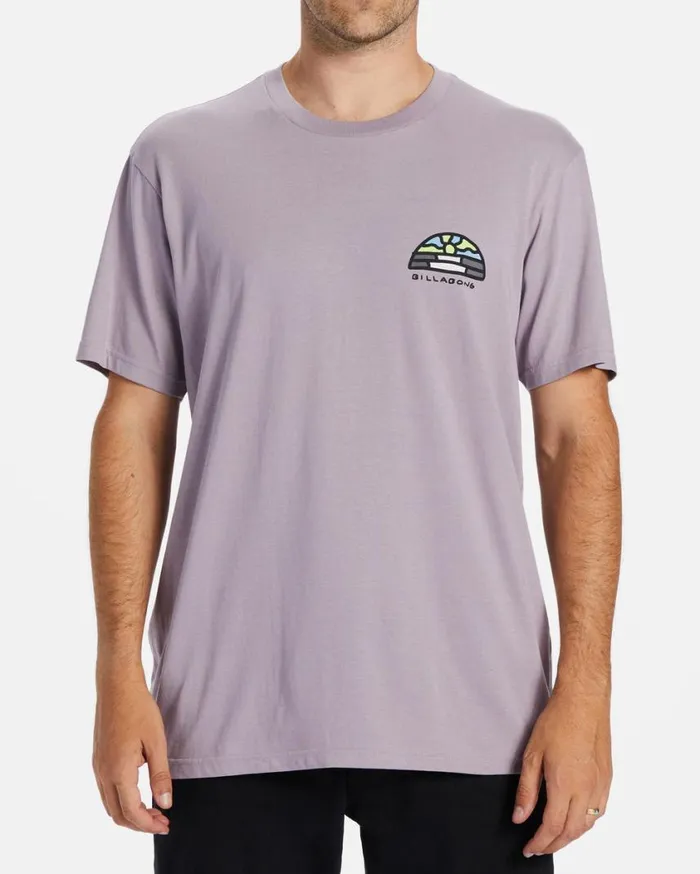 Billabong Shine TShirt Purple Ash Mens TShirts