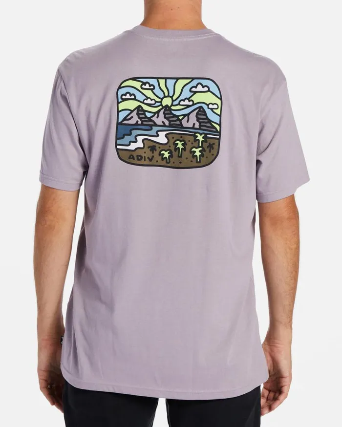 Billabong Shine TShirt Purple Ash Mens TShirts Billabong Shine TShirt Purple Ash Mens TShirts