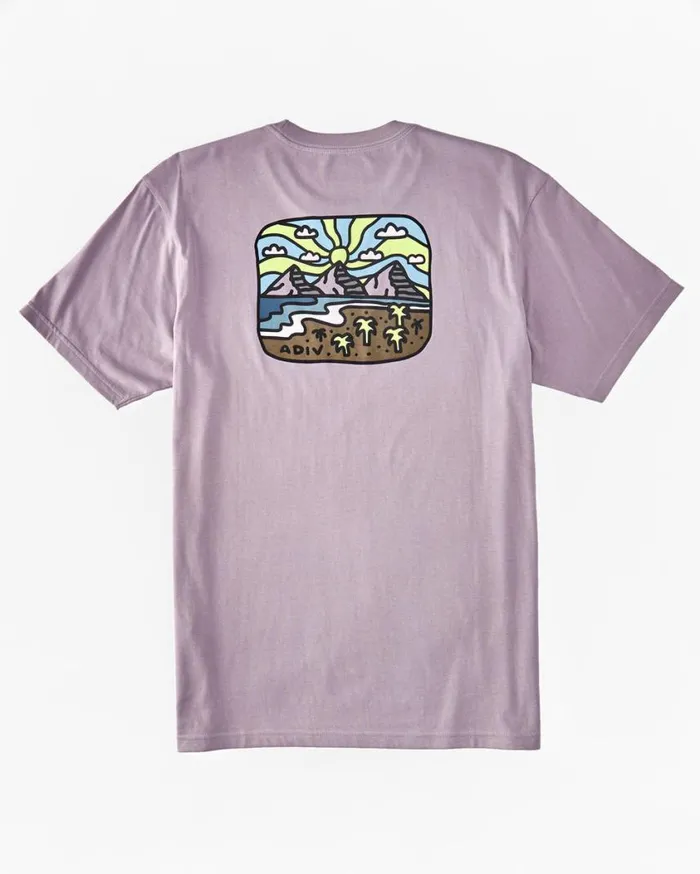 Billabong Shine TShirt Purple Ash Mens TShirts Billabong Shine TShirt Purple Ash Mens TShirts