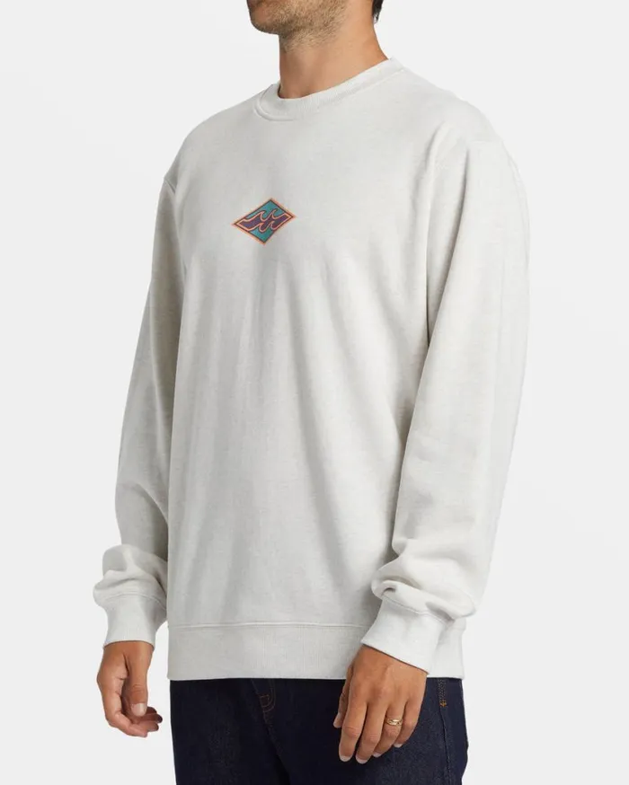 Billabong Short Sands Crewneck Sweatshirt Light Grey Heather Mens Hoodies and Fleece Billabong Short Sands Crewneck Sweatshirt Light Grey Heather Mens Hoodies and Fleece