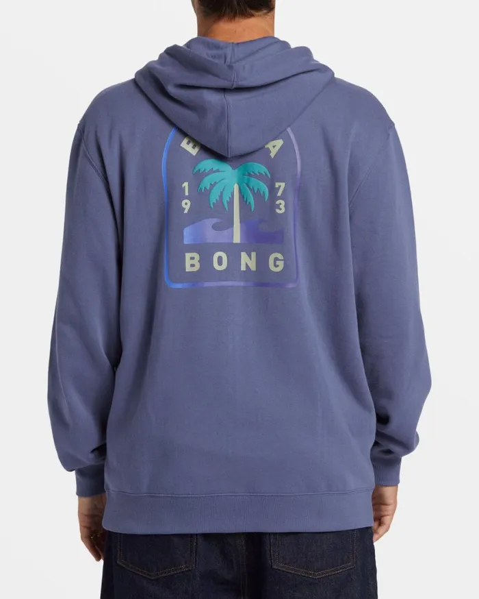 Billabong Short Sands ZipUp Hoodie Washed Royal Mens Hoodies and Fleece