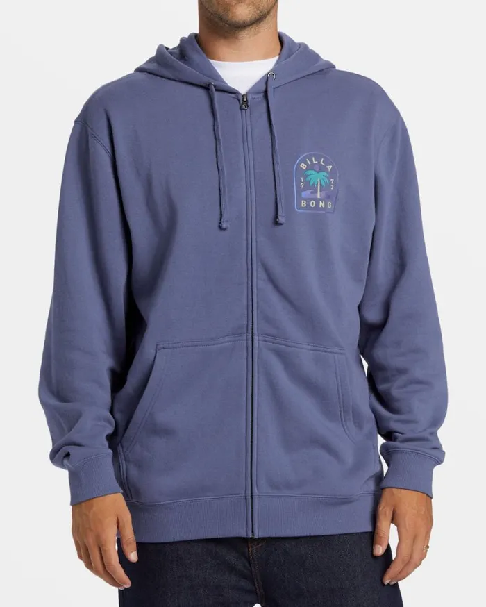 Billabong Short Sands ZipUp Hoodie Washed Royal Mens Hoodies and Fleece Billabong Short Sands ZipUp Hoodie Washed Royal Mens Hoodies and Fleece