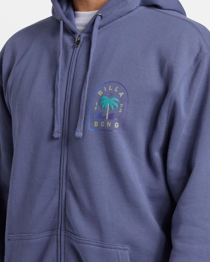 Billabong Short Sands ZipUp Hoodie Washed Royal Mens Hoodies and Fleece Billabong Short Sands ZipUp Hoodie Washed Royal Mens Hoodies and Fleece