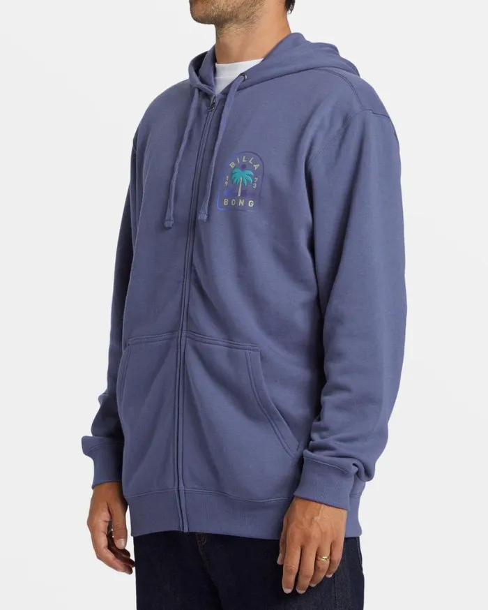 Billabong Short Sands ZipUp Hoodie Washed Royal Mens Hoodies and Fleece Billabong Short Sands ZipUp Hoodie Washed Royal Mens Hoodies and Fleece