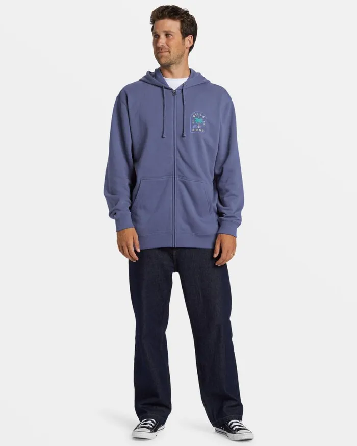 Billabong Short Sands ZipUp Hoodie Washed Royal Mens Hoodies and Fleece Billabong Short Sands ZipUp Hoodie Washed Royal Mens Hoodies and Fleece