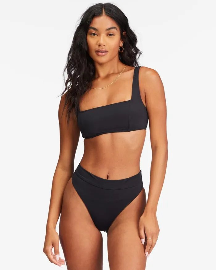 Billabong Sol Searcher Seamed Tank Bralette Bikini Top Black Pebble Womens Bikinis Billabong Sol Searcher Seamed Tank Bralette Bikini Top Black Pebble Womens Bikinis