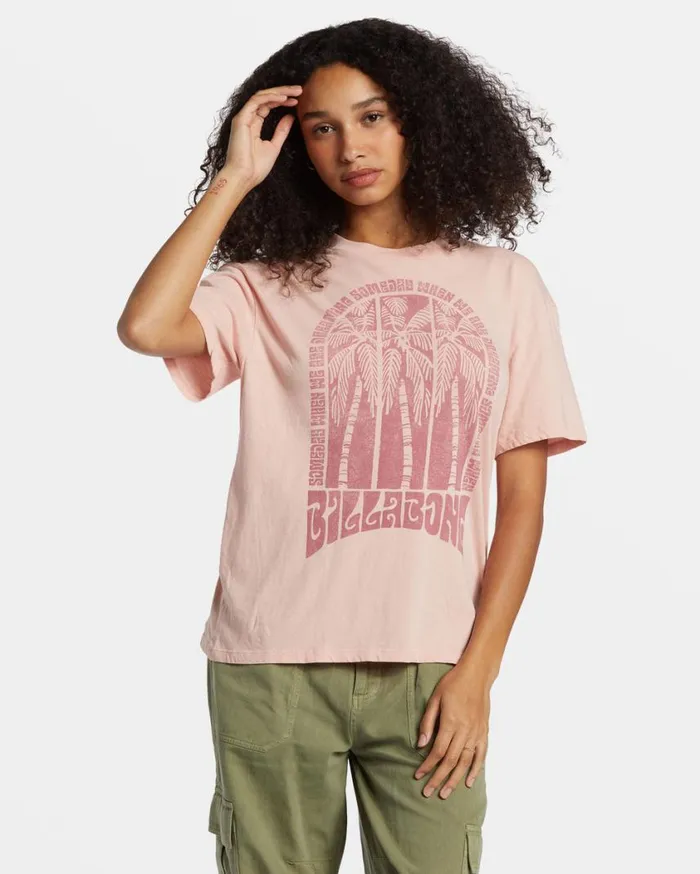 Billabong Someday Dreams TShirt Dusty Peach Womens Tops