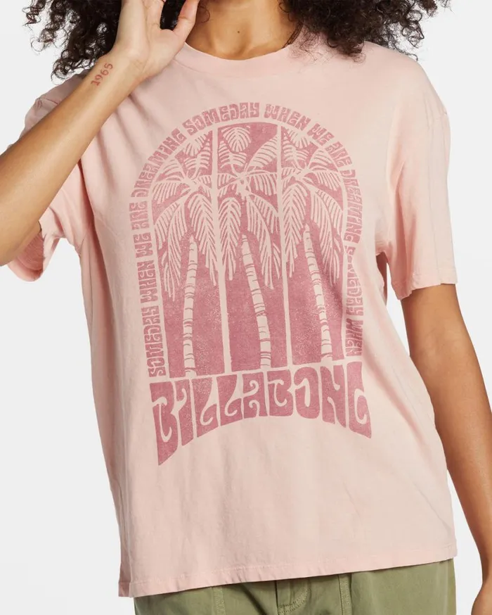 Billabong Someday Dreams TShirt Dusty Peach Womens Tops Billabong Someday Dreams TShirt Dusty Peach Womens Tops