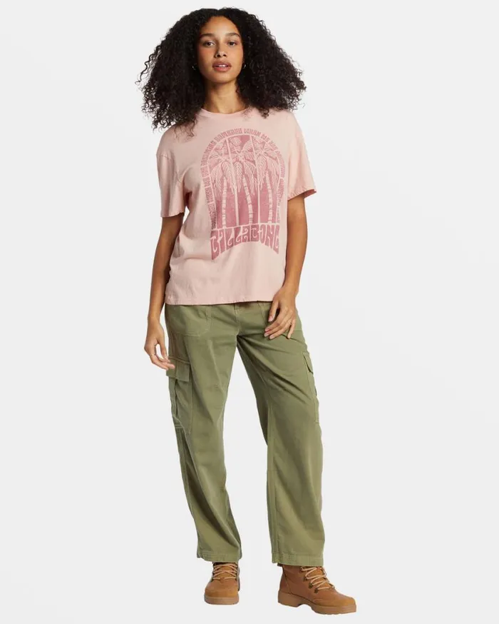 Billabong Someday Dreams TShirt Dusty Peach Womens Tops Billabong Someday Dreams TShirt Dusty Peach Womens Tops