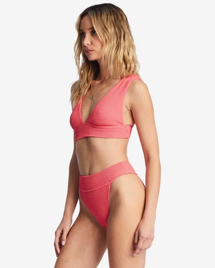 Billabong Summer High Plunge Bikini Top Coral Crush Womens Bikinis Billabong Summer High Plunge Bikini Top Coral Crush Womens Bikinis