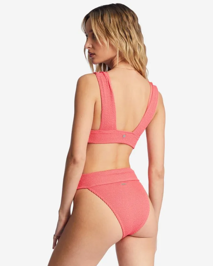 Billabong Summer High Plunge Bikini Top Coral Crush Womens Bikinis Billabong Summer High Plunge Bikini Top Coral Crush Womens Bikinis