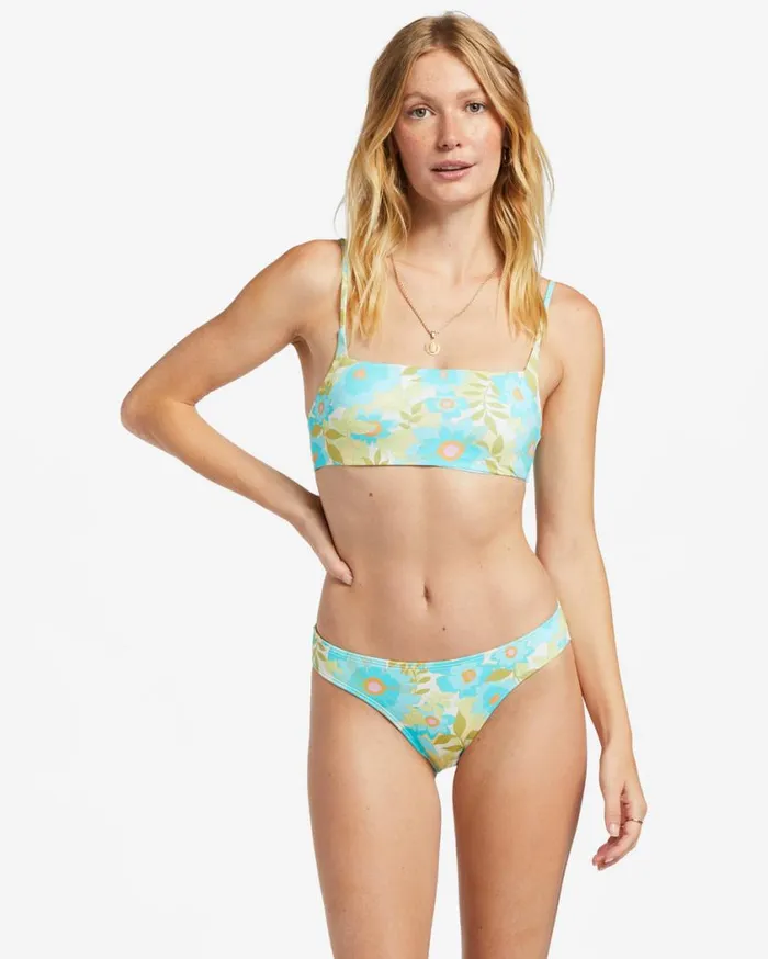 Billabong Summer Sky Zoe Crop Bikini Top Multi Womens Bikini Tops