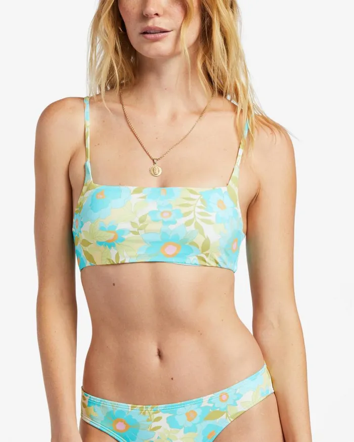 Billabong Summer Sky Zoe Crop Bikini Top Multi Womens Bikini Tops Billabong Summer Sky Zoe Crop Bikini Top Multi Womens Bikini Tops