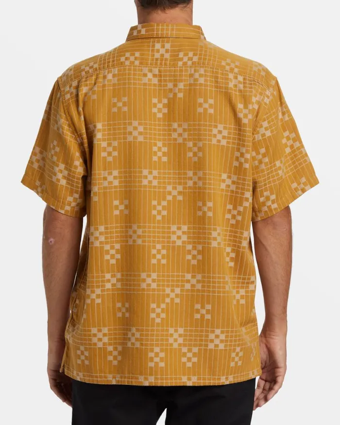 Billabong Sundays Jacquard Short Sleeve Shirt Dijon Mens Shirts Billabong Sundays Jacquard Short Sleeve Shirt Dijon Mens Shirts