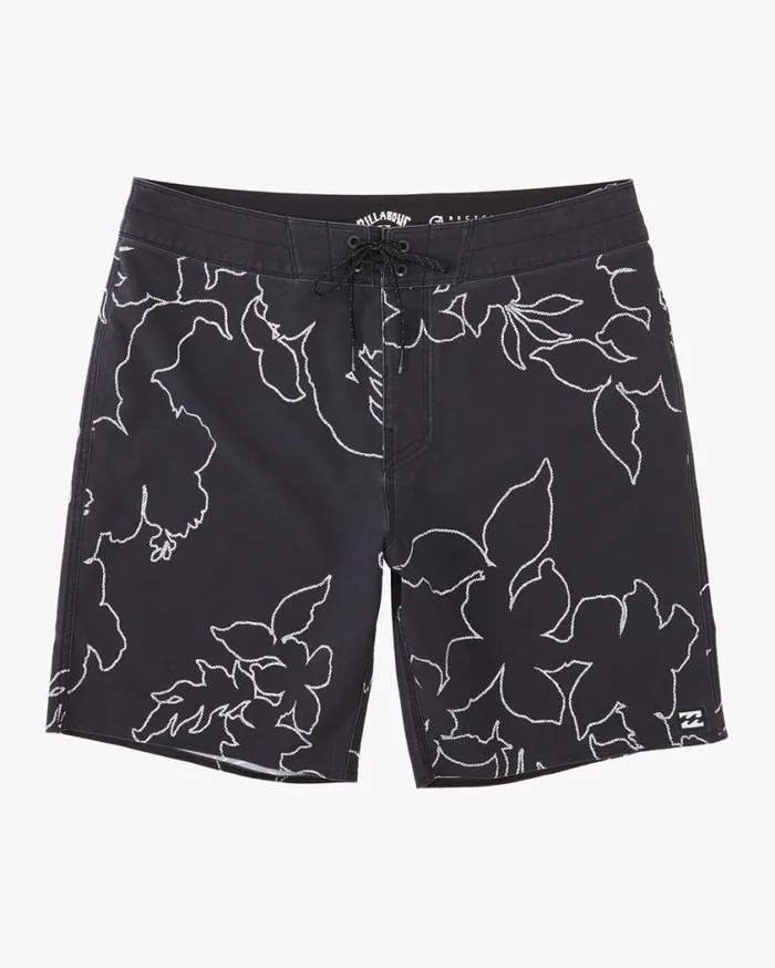 Billabong Sundays Pro Boardshorts 19034 Black White Mens Pro Boardshorts