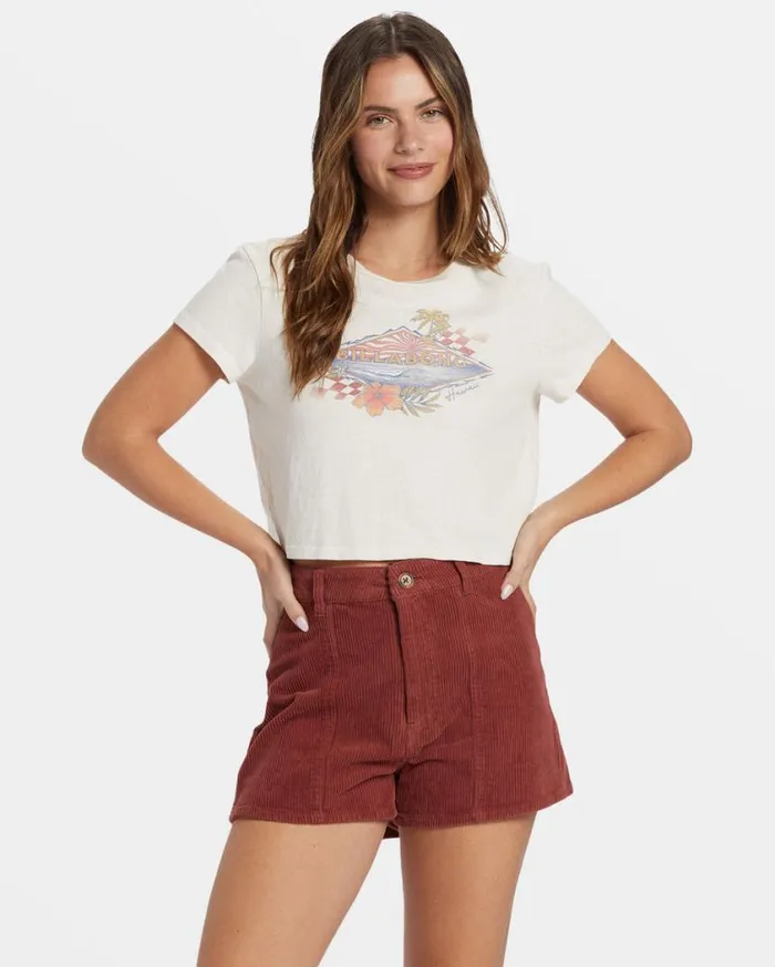 Billabong Surfing Solo TShirt White Cap Womens Graphic Tees and Tanks