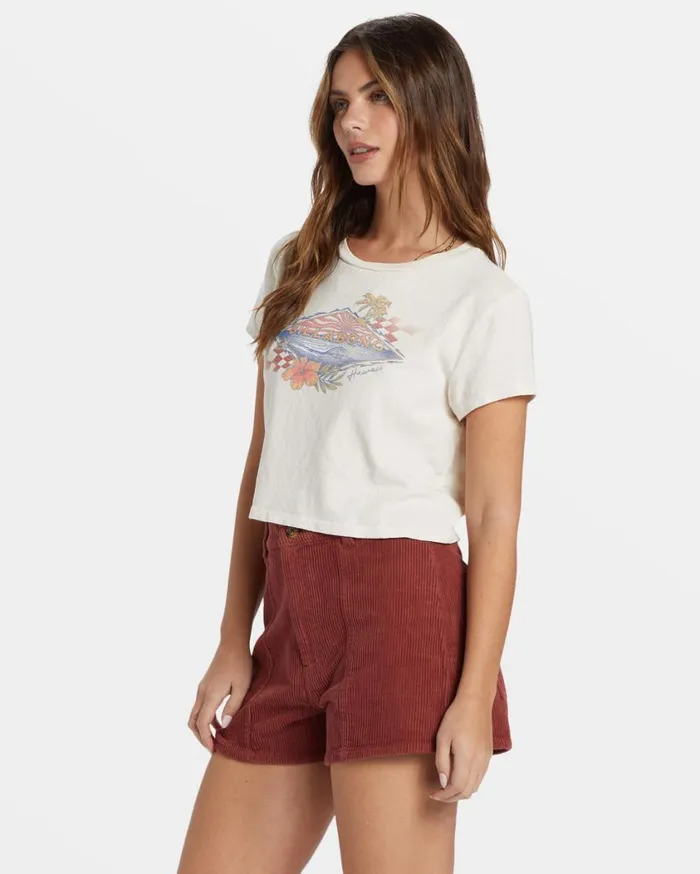 Billabong Surfing Solo TShirt White Cap Womens Graphic Tees and Tanks Billabong Surfing Solo TShirt White Cap Womens Graphic Tees and Tanks