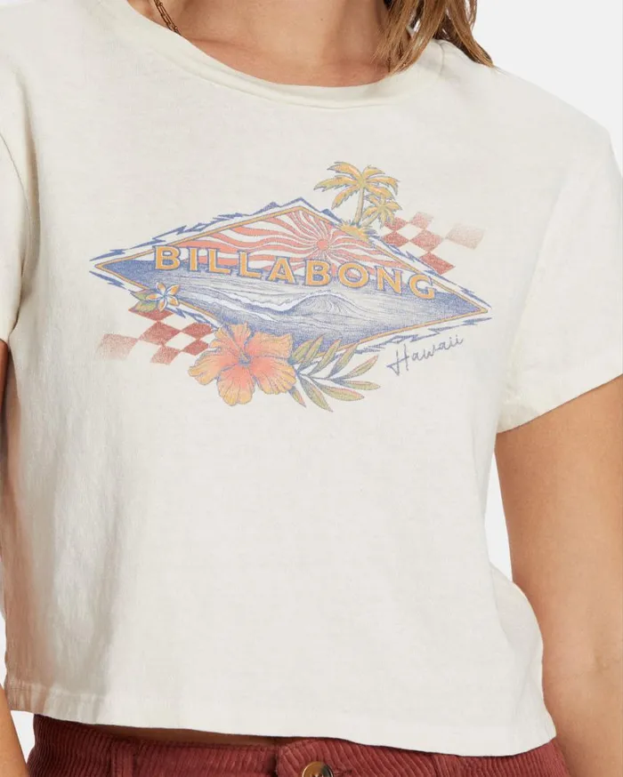 Billabong Surfing Solo TShirt White Cap Womens Graphic Tees and Tanks Billabong Surfing Solo TShirt White Cap Womens Graphic Tees and Tanks