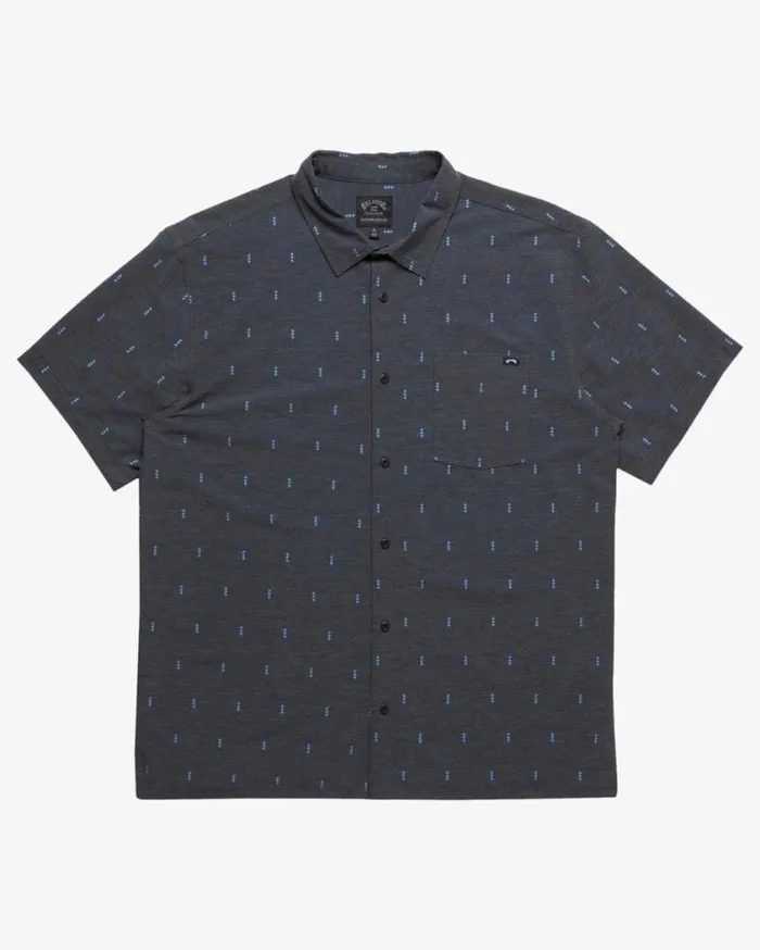 Billabong Surftrek Trail Short Sleeve Woven Shirt Navy Mens Shirts Billabong Surftrek Trail Short Sleeve Woven Shirt Navy Mens Shirts