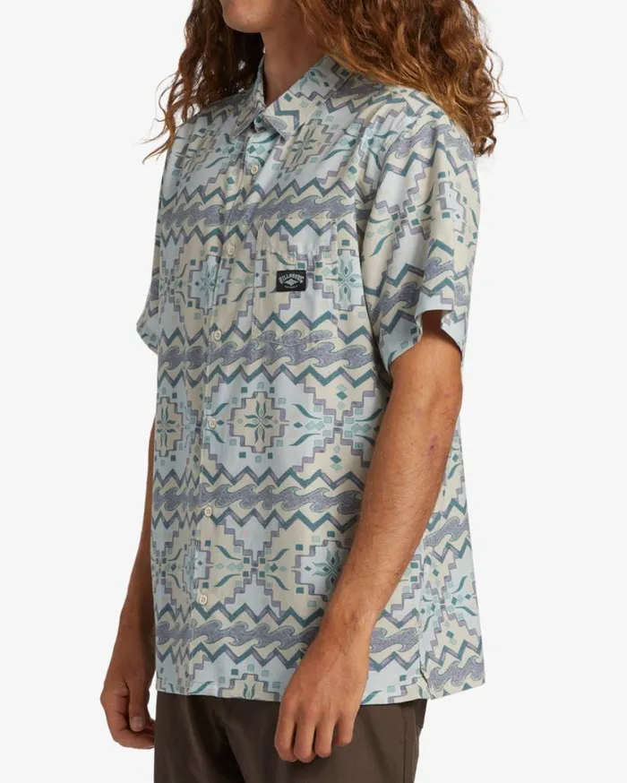 Billabong Surftrek Trail Short Sleeve Woven Shirt Seafoam Mens Shirts Billabong Surftrek Trail Short Sleeve Woven Shirt Seafoam Mens Shirts