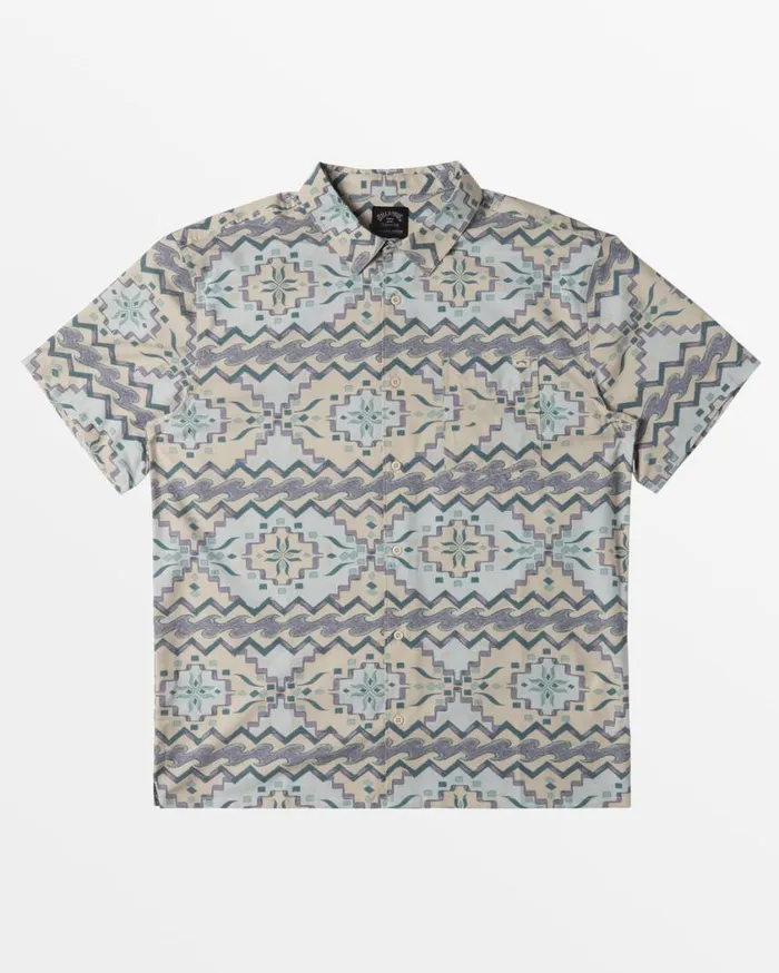 Billabong Surftrek Trail Short Sleeve Woven Shirt Seafoam Mens Shirts Billabong Surftrek Trail Short Sleeve Woven Shirt Seafoam Mens Shirts