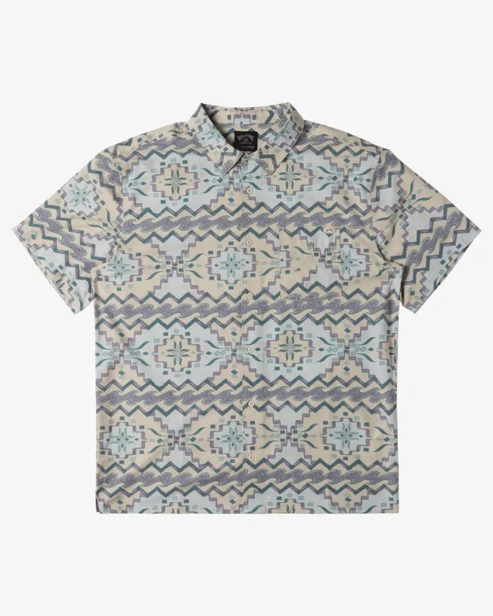 Billabong Surftrek Trail Short Sleeve Woven Shirt Seafoam Mens Shirts Billabong Surftrek Trail Short Sleeve Woven Shirt Seafoam Mens Shirts
