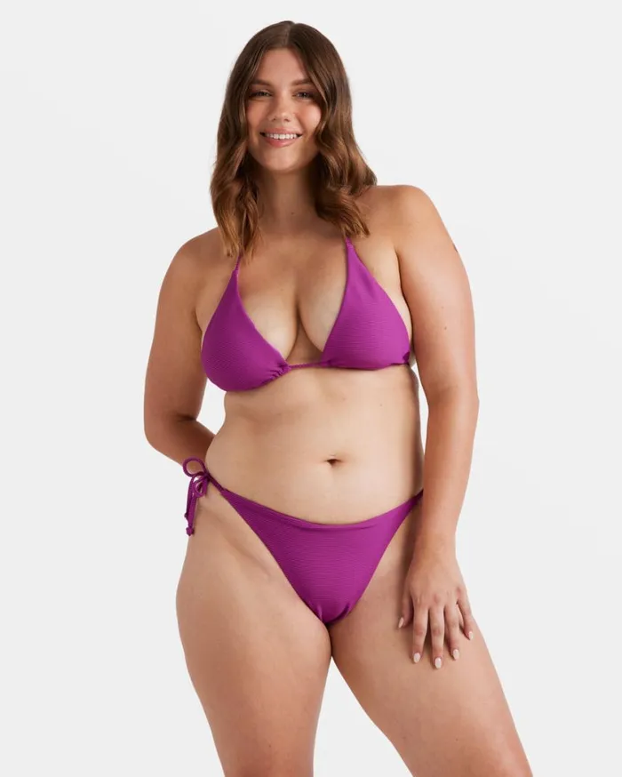 Billabong Tanlines Multi Triangle Bikini Top Berry Bliss Womens Bikini Tops