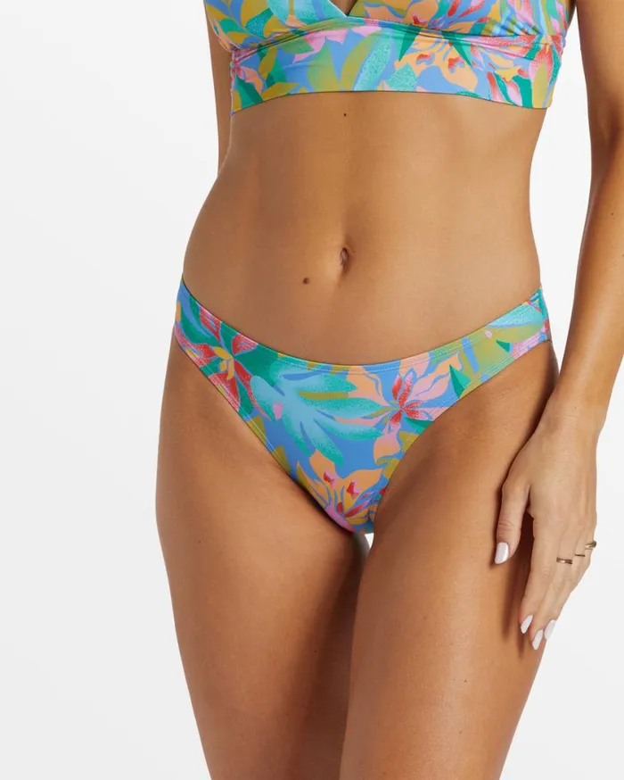 Billabong Tropic Daze Lowrider Medium Waist Bikini Bottoms Multi Womens Bikinis Billabong Tropic Daze Lowrider Medium Waist Bikini Bottoms Multi Womens Bikinis