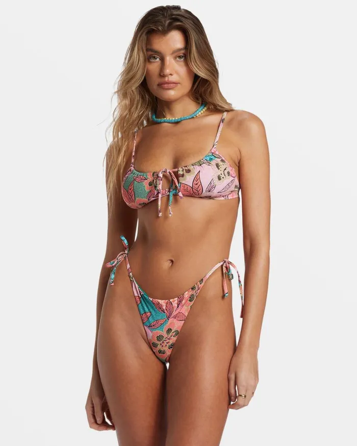 Billabong Visions Of Paradise SideTie Tanga Bikini Bottoms Multi Womens Bikinis Billabong Visions Of Paradise SideTie Tanga Bikini Bottoms Multi Womens Bikinis