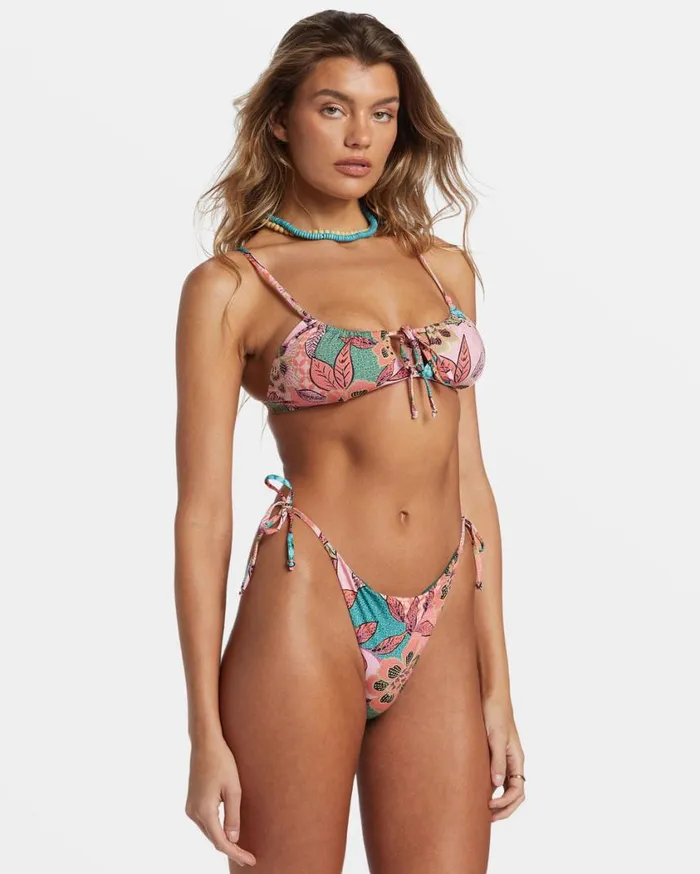 Billabong Visions Of Paradise SideTie Tanga Bikini Bottoms Multi Womens Bikinis Billabong Visions Of Paradise SideTie Tanga Bikini Bottoms Multi Womens Bikinis