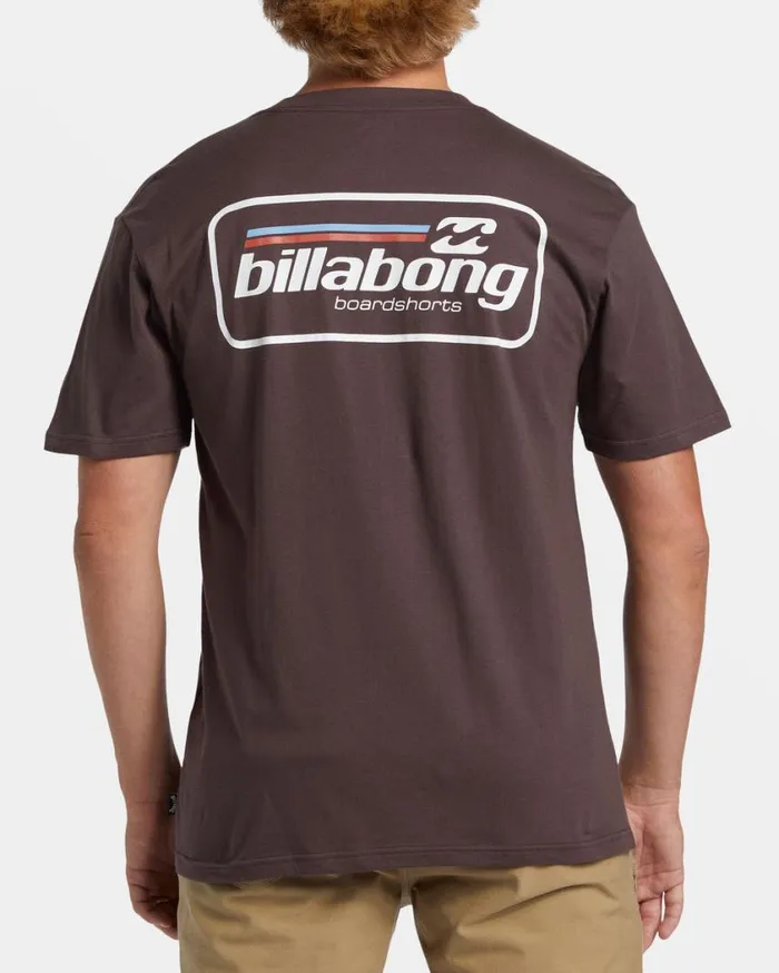 Billabong Walled TShirt Plum Mens TShirts