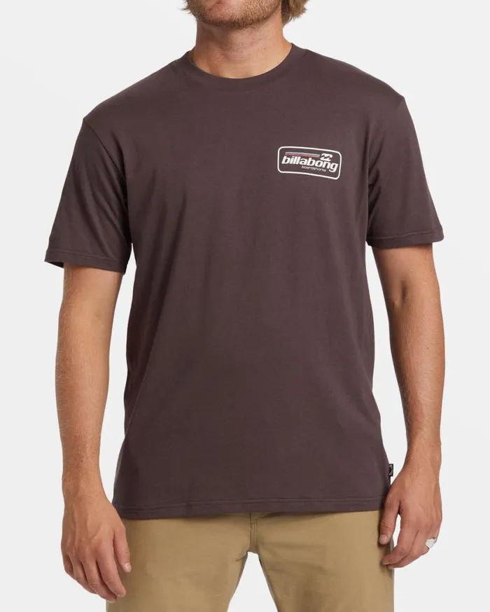 Billabong Walled TShirt Plum Mens TShirts Billabong Walled TShirt Plum Mens TShirts