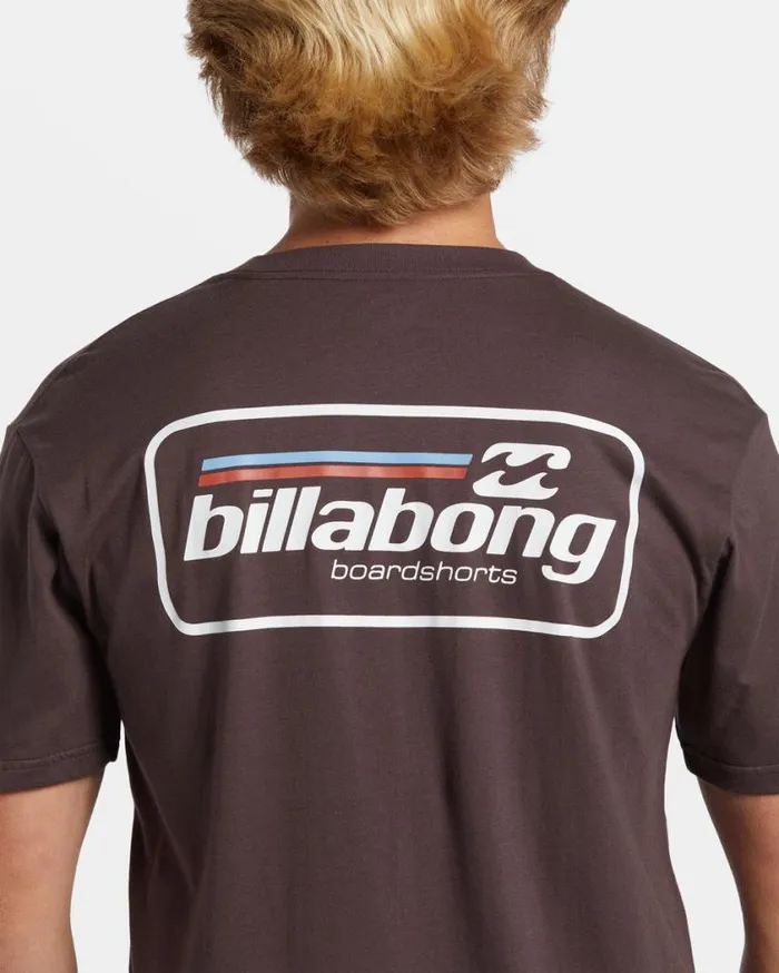Billabong Walled TShirt Plum Mens TShirts Billabong Walled TShirt Plum Mens TShirts