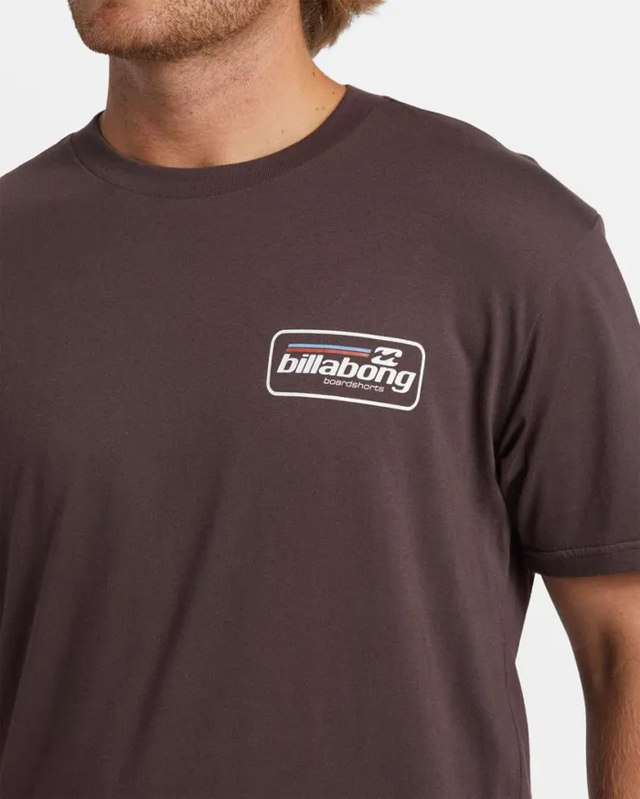 Billabong Walled TShirt Plum Mens TShirts Billabong Walled TShirt Plum Mens TShirts