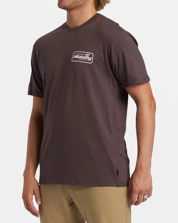 Billabong Walled TShirt Plum Mens TShirts Billabong Walled TShirt Plum Mens TShirts