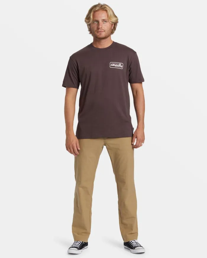 Billabong Walled TShirt Plum Mens TShirts Billabong Walled TShirt Plum Mens TShirts